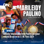 Abinader felicita a Marileidy Paulino por ganar medalla de oro en los JJ. OO. París 2024